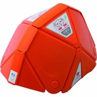 日本绿安全 MIDORI TSC-10-OR ミドリ安全　防災用折りたたみヘルメット　フラットメット　ＴＳＣ－１０　オレンジ