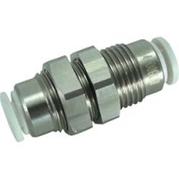 日本千代田 CHIYODA FS4-00BUW チヨダ　ファイブＳＵＳバルクヘッドユニオン　白　４ｍｍ