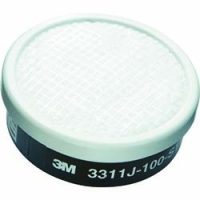 美国 3M  安全衛生製品事業部 3311J-100 ３Ｍ　有機ガス用吸収缶Ｓ１ろ過材付き　３３１１Ｊ－１００