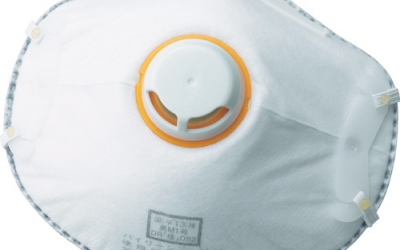 日本中山 TRUSCO T37SDS2K-1一次性防尘口罩DS2带活性炭排气阀10张装