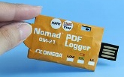 日本走空运 SAKAGUCHI 坂口电热 一次性温度数据记录器  OM-21P  分辨率0.1℃