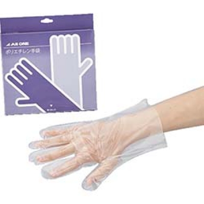 日本亚速旺 ASONE   2-4976-01 ＡＳ　ポリエチレン手袋スタンダード外エンボスＬ　（１００枚入）