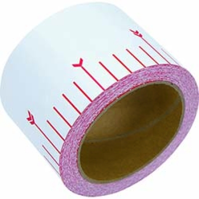 シンワ測定（株） 78195 シンワ　貼付ロッド＿合成紙製＿７５ｍｍ×２５ｍ＿赤白３０ｃｍ間隔