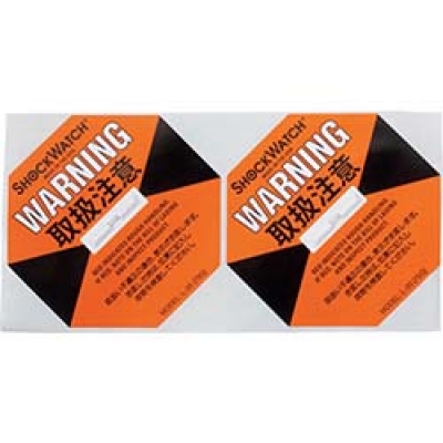 W L35 ３Ｍ　ショックウォッチ　落下衝撃検知ラベル　Ｌ－３５　高衝撃用　橙