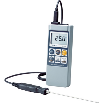 （株）佐藤計量器製作所 SK-1260 佐藤　デジタル温度計（アラーム付）