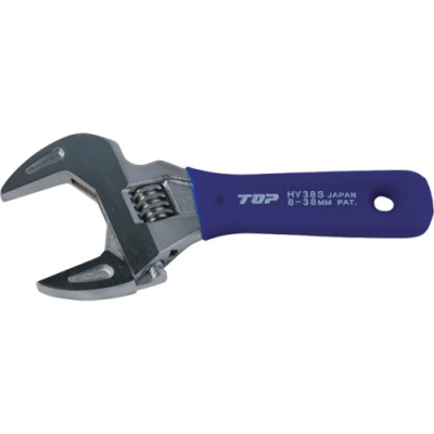 トップ工業（株） HY-38S ＴＯＰ　薄型軽量ワイドモンキレンチ　ショートエコワイド　口開寸法８～３８