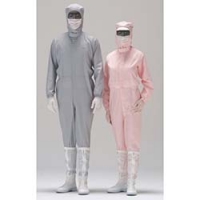 日本绿安全 MIDORI C1515GY-L ミドリ安全　立体裁断構造超静電クリーンウェア