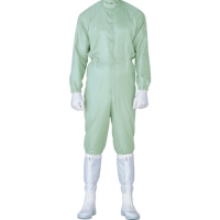 日本绿安全 MIDORI C1515G-S ミドリ安全　立体裁断構造超静電クリーンウェア