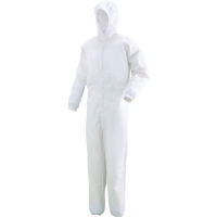 日本绿安全 MIDORI C1351W-4L ミドリ安全　フード一体型クリーンウェア