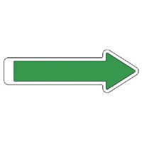 ユニット（株） 862-18 ユニット　矢印テープ緑　ペットフィルム　５枚組　３００×９０