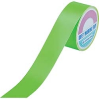 （株）日本緑十字社 266011 緑十字　蛍光ラインテープ　緑　５０ｍｍ幅×１０ｍ　エンビ　屋内用