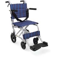 （株）カワムラサイクル KA4NA3 カワムラ　簡易車いすＫＡ４Ｎ紺チェック