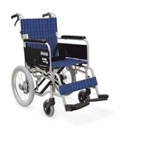 （株）カワムラサイクル KA402SBA11 カワムラ　アルミ標準型介助用車いすＫＡ４０２ＳＢ紫チェック