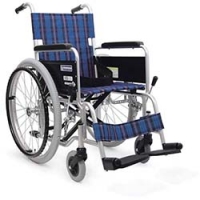 （株）カワムラサイクル KA202-42A11 カワムラ　アルミ標準型自走用車いすＫＡ２０２－４２紫チェック