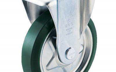 日本中山TRUSCO TUK-100 压制聚氨酯脚轮固定Φ100