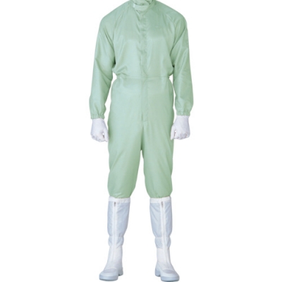 日本绿安全 MIDORI C1515G-M ミドリ安全　立体裁断構造超静電クリーンウェア