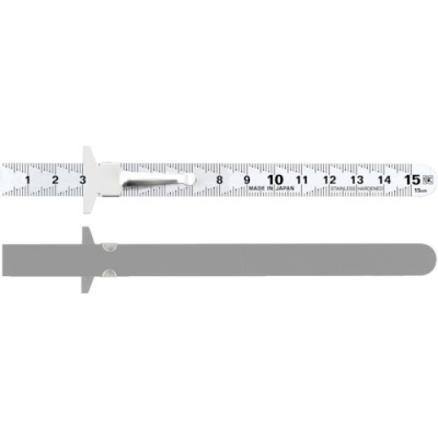 新潟精機（株） SVC-15KD ＳＫ　クリップスケール快段目盛　１５ｃｍ