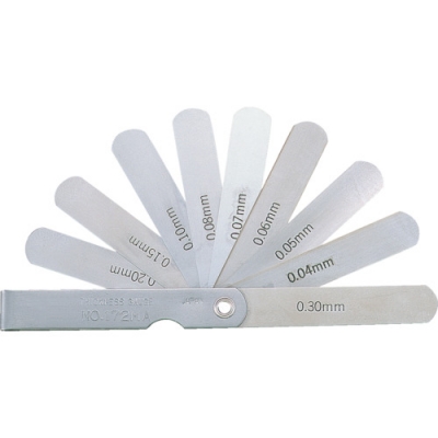 日本中山 TRUSCO  T172MC ＴＲＵＳＣＯ　シクネスゲージ　幅１２．７　長さ１５０　範囲０．０４～０．３０