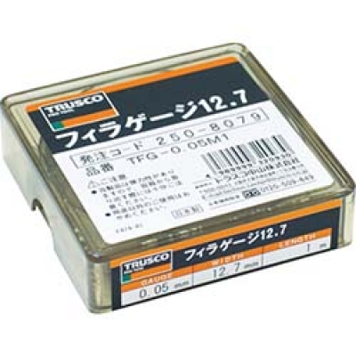 日本中山 TRUSCO  TFG-0.07M1 ＴＲＵＳＣＯ　フィラーゲージ　０．０７ｍｍ厚　１２．７ｍｍＸ１ｍ
