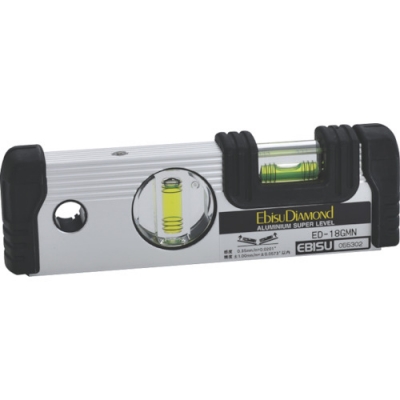 （株）エビス ED-18GMN エビスダイヤモンド　磁石付Ｇレベル・土木用　シルバー　１８０ｍｍ