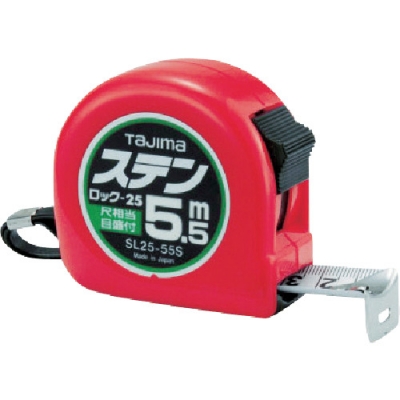 （株）ＴＪＭデザイン SL25-55SBL タジマ　ステンロック－２５　５．５ｍ／尺相当目盛付／ブリスター
