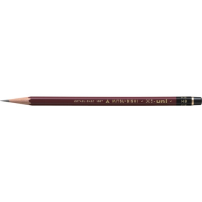 三菱鉛筆（株） HU2B ｕｎｉ　ハイユニ鉛筆　２Ｂ　　（１２本入）