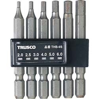 日本中山 TRUSCO  THB-6S ＴＲＵＳＣＯ　六角ビットセット