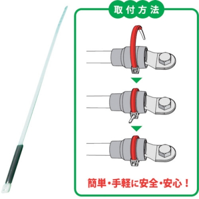 因幡電機産業（株） MTT-S-BLK ＪＡＰＰＹ　サーモタイ　発熱監視用タイ　可逆タイプ　Ｓサイズ　黒