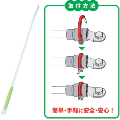 因幡電機産業（株） MTT-S-YEL ＪＡＰＰＹ　サーモタイ　発熱監視用タイ　可逆タイプ　Ｓサイズ　黄色