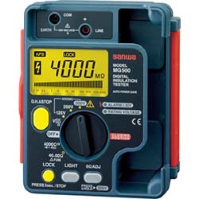 三和電気計器（株） MG125 ＳＡＮＷＡ　デジタル絶縁抵抗計　１２５Ｖ／５０Ｖ／２５Ｖ