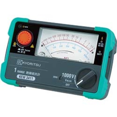 共立電気計器（株） KEW3411 ＫＹＯＲＩＴＳＵ　３４１１　１レンジアナログ絶縁抵抗計