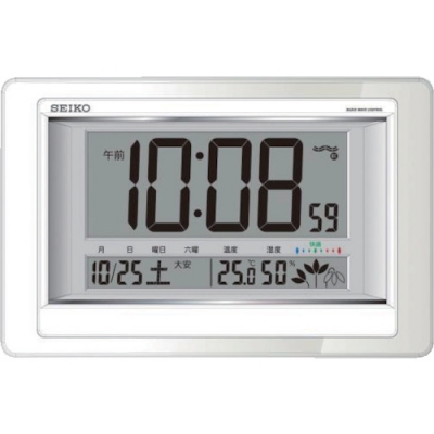 日本亚速旺 ASONE   2-7730-11 ＡＳ　温度湿度計付電波デジタル時計ＳＱ４３２Ｗ