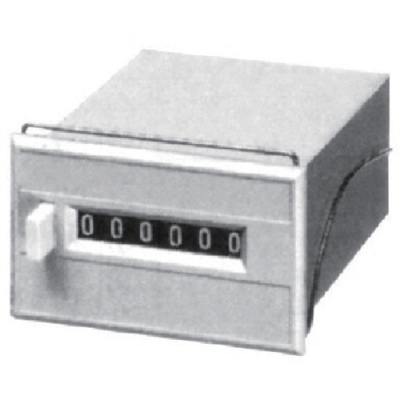 ライン精機（株） MCH-6X AC200V ライン精機　電磁カウンター（リセットツキ）６桁