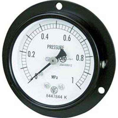 長野計器（株） AA15-221-2.5MP 長野　普通形圧力計　Ｄ枠埋込型　Φ６０　最小目盛０．０５０