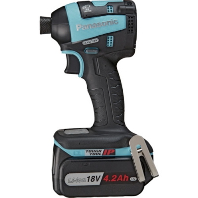 パナソニック（株）エコソリューションズ社 EZ75A7LS2G-A Ｐａｎａｓｏｎｉｃ　デュアル　充電インパクトドライバー青　１８Ｖ４．２Ａｈセット