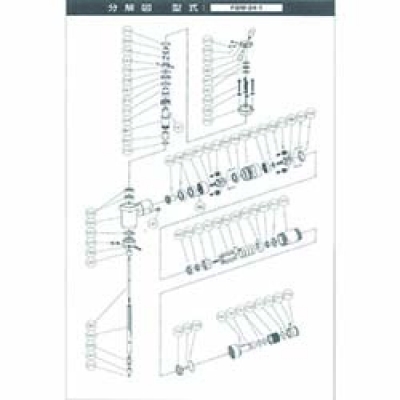 日本不二空机 FUJI 5412055863 不二　Ｓ－１２０６３８－１０チャック（１４－１６）　（ＦＢＭ－２４－１用）