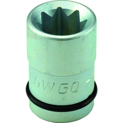 フラッシュツール（株） 6WGQ-19 ＦＰＣ　インパクト用　スーパースリム　袋ナット用ソケット　差込１９ｍｍ　対辺四角