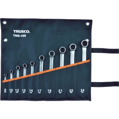 日本中山 TRUSCO  TMS-10S ＴＲＵＳＣＯ　コンビネーションスパナ（スタンダード）　セット　（１０本組）