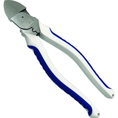 日本富具亚 FUJIYA （ビクター） 372HG-175 ビクター　偏芯ＶＡ線ニッパ（薄刃）（エラストマーカバー付き）１７５ｍｍ