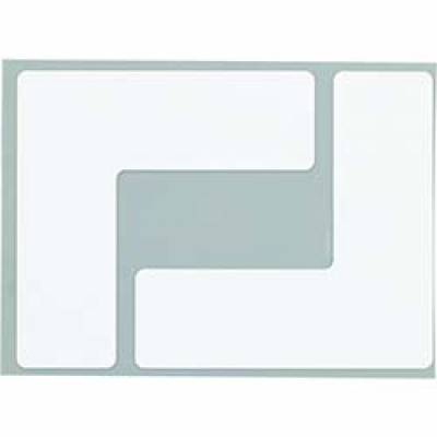 日本NITOMS   Y6032 ニトムズ　耐久フロアサインズＬ型Ｍ白２０枚