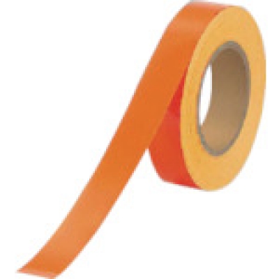 ユニット（株） 863-18 ユニット　蛍光ユニテープ　オレンジ　蛍光フィルム　３０ｍｍ幅×２０ｍ巻