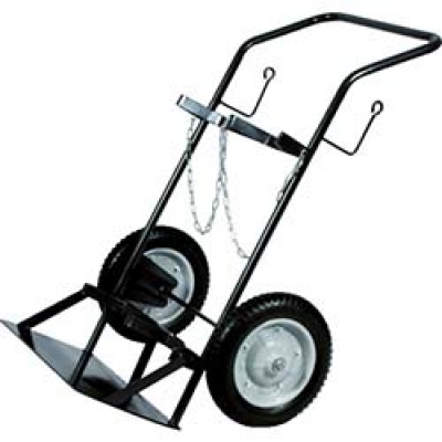 日本中山 TRUSCO  HT-66N-BK ＴＲＵＳＣＯ　ボンベ運搬車　二本積み用標準型　ブラック