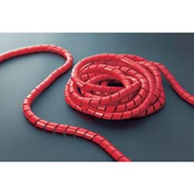 日本中山 TRUSCO  TSP24R ＴＲＵＳＣＯ　スパイラルチューブ１０ｍ　結束径２０．０～１００．０　赤