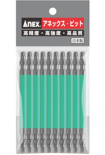 日本安力士 ANEX  ACS-14M-3-110 アネックス　四角カラービット　両頭　□＃３×１１０　（１０本入）
